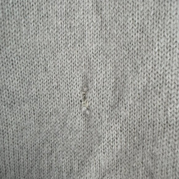 Theory Womens Soft Gray Cashmere Minimalist Dolman Sleeve U-Neck Sweater S/P - Picture 8 of 9